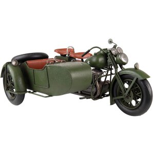 Clayre & Eef 6Y4962 Model Motorbike with Sidecar...