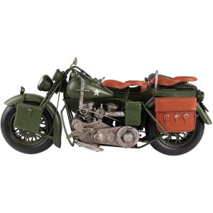 Clayre & Eef 6Y4962 Model Motorbike with Sidecar...