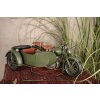 Clayre & Eef 6Y4962 Model Motorbike with Sidecar 38x26x18 cm Green