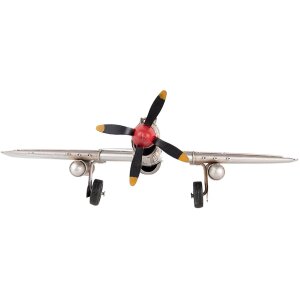 Clayre & Eef 6Y4964 Model Plane 35x32x13 cm Grey