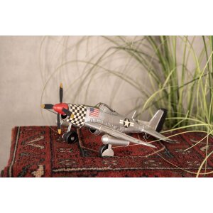 Clayre & Eef 6Y4964 Model Plane 35x32x13 cm Grey