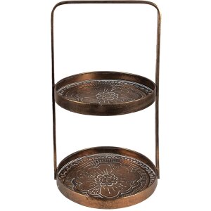 Clayre & Eef 6Y4977 Etagere 29x28x53 cm Copper Coloured