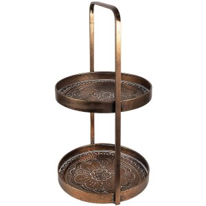 Clayre & Eef 6Y4977 Etagere 29x28x53 cm Copper Coloured