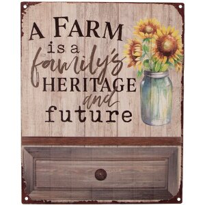 Clayre & Eef 6Y5222 Text Sign 20x1x25 cm Brown