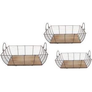 Clayre & Eef 6Y5250 Baskets 35x25x11 - 31x21x9 -...