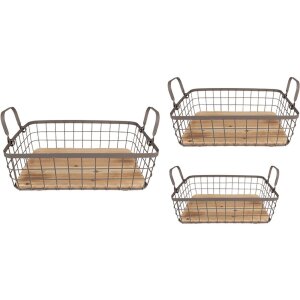 Clayre & Eef 6Y5251 Baskets 38x28x11 - 33x23x10 -...