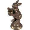 Clayre & Eef 6Y5322 Candlestick Rabbit 10x7x16 cm Gold Coloured