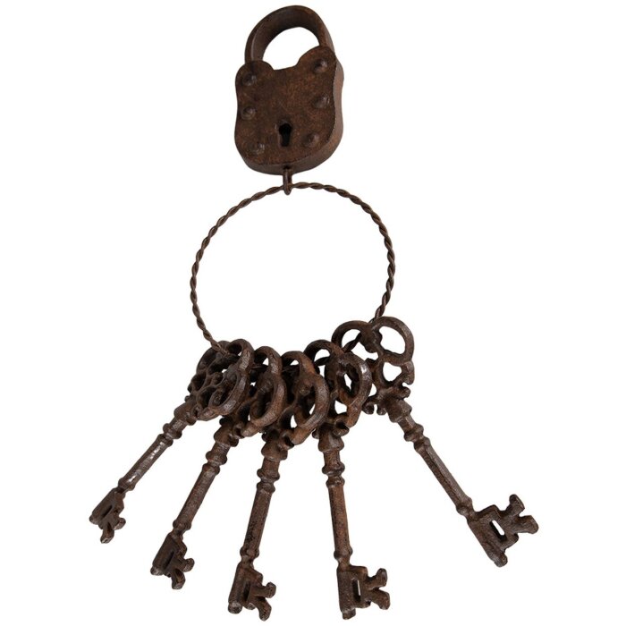 Clayre & Eef 6Y5422 Decoration Keychain 12x6x35 cm Brown