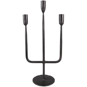 Clayre & Eef 6Y5443 Candlestick 21x12x43 cm Black