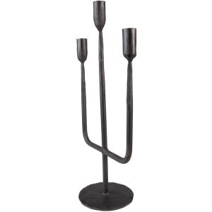 Clayre & Eef 6Y5443 Candlestick 21x12x43 cm Black