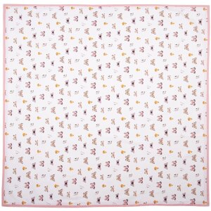 Clayre & Eef BPD01 Tablecloth 100x100 cm Beige - Pink...