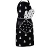 Clayre & Eef BWX41Z Apron 70x85 cm Black - White