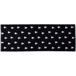 Clayre & Eef BWX64 Table Runner 50x140 cm Black -...