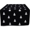 Clayre & Eef BWX64 Table Runner 50x140 cm Black - White Rectangle