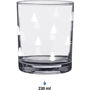 Clayre & Eef BWXGL0001 Drinking Glass Ø 7x9 cm - 230 ml