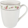 Clayre & Eef CURMU Mug 12x8x10 cm - 300 ml White - Pink Round