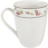 Clayre & Eef CURMU Mug 12x8x10 cm - 300 ml White - Pink Round