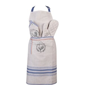 Clayre & Eef DFR41 Apron 70x85 cm Beige Cooking Apron