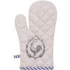 Clayre & Eef DFR44 Oven Glove 18x30 cm Beige