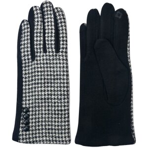 Clayre & Eef JZGL0039 Winter Gloves 8x24 cm Black Black