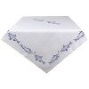 Clayre & Eef SSF01 Tablecloth 100x100 cm White - Blue Square