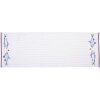 Clayre & Eef SSF64 Table Runner 50x140 cm White - Blue Rectangle