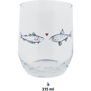 Clayre & Eef SSFGL0002 Drinking glass Ø 8x9 cm...