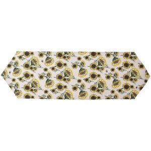 Clayre & Eef SUS65 Table Runner 50x160 cm Beige - Yellow