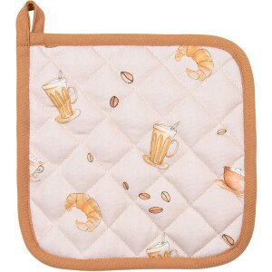 Clayre & Eef YFB45 Potholder 20x20 cm Beige