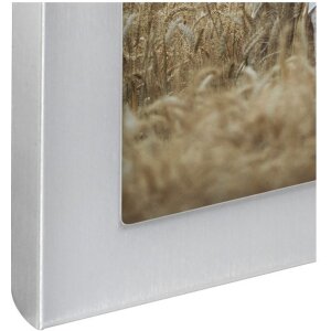 Hama Aluminium Double Frame Calais silver 2 photos 10x15 cm