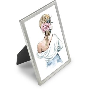 Hama Aluminium Photo Frame Lilly 15x20 cm silver