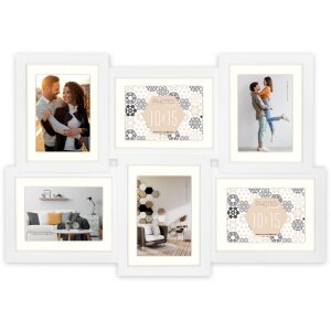 ZEP Gallery Frame Oviedo white 6 photos 10x15 cm or 15x20...