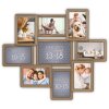 ZEP Wooden Gallery Frame Digione brown 9 photos (56x49 cm)