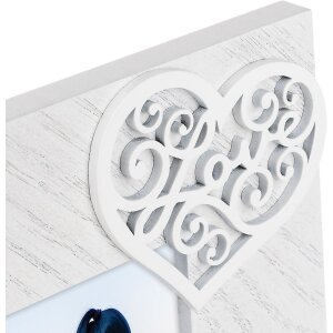 ZEP Wooden Photo Frame Ginger 10x15 cm Heart White