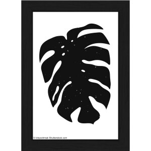 Walther Wooden Frame Liv Monstera 10x15 cm black