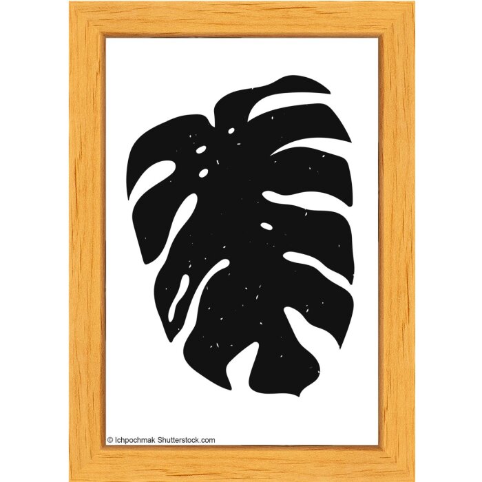 Walther Wooden Frame Liv Monstera 10x15 cm nature