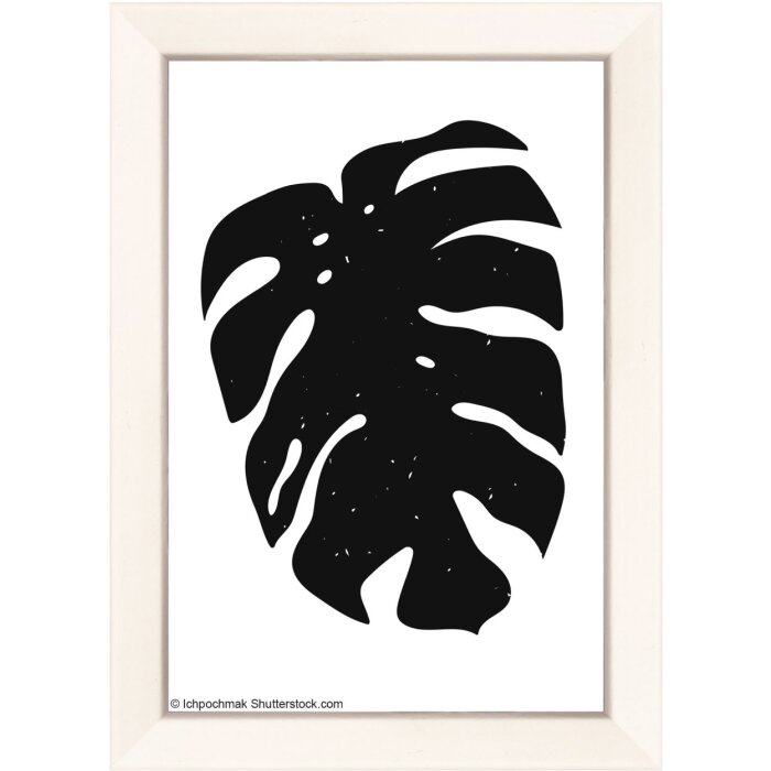 Walther Wooden Frame Liv Monstera 10x15 cm white