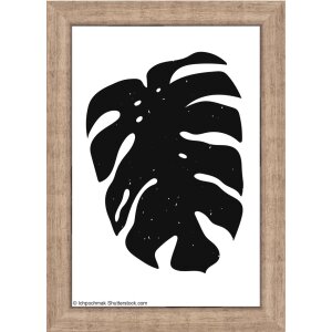 Walther Wooden Frame Liv Monstera 10x15 cm Grey