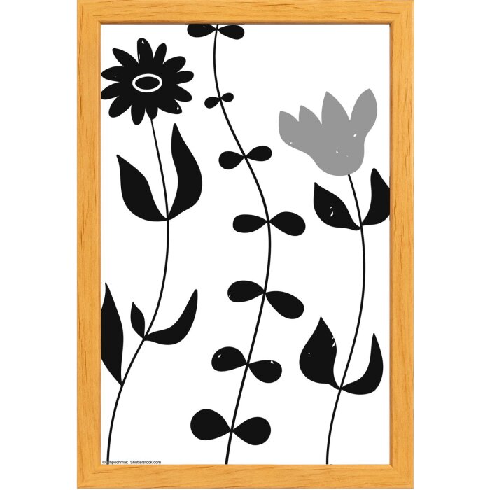 Walther Wooden Frame Liv Monstera 20x30 cm nature