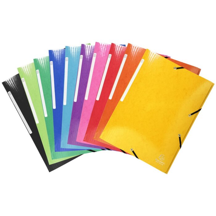 Exacompta Folder 3 Flaps Elasticated Maxi Capacity A4 Iderama