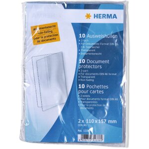 HERMA 1336 Identity card holder 2xDIN A6 Transparent