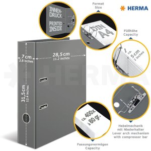 HERMA 7014 Motif folder A4 Circles 70mm glossy foil Stable