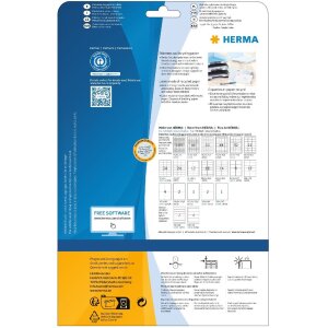 HERMA 10700 labels recycled paper A4 25.4x10mm white...