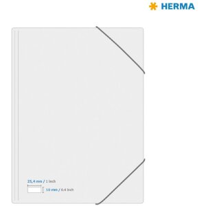 HERMA 10700 labels recycled paper A4 25.4x10mm white permanent