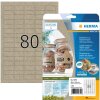 HERMA 10751 Silphie paper labels A4 35.6x16.9 mm natural brown permanent adhesive