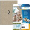 HERMA 10757 Labels Silphie paper A4 210x148mm natural brown permanent 40 pcs.