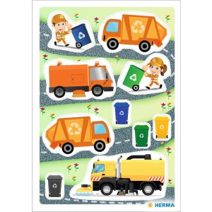 HERMA 15482 Decor stickers rubbish collection vehicles...