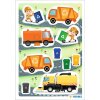 HERMA 15482 Decor stickers rubbish collection vehicles multicoloured set