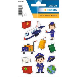 HERMA 15487 Decal sticker pilot aeroplane and accessories...