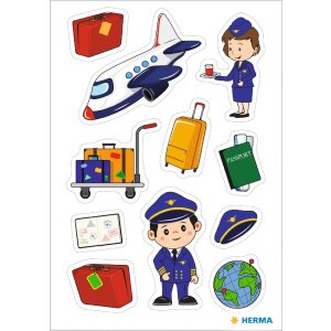 HERMA 15487 Decal sticker pilot aeroplane and accessories...